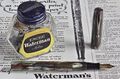 Waterman-32A-Lever-StriatedGrayRedLines-Overview