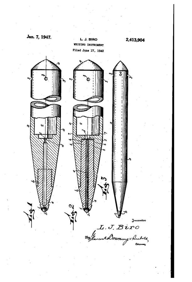 File Patent US 2413904 Pdf FountainPen   Page1 612px Patent US 2413904.pdf 